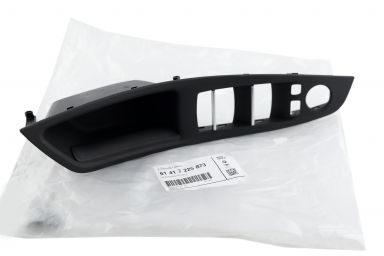 BMW F10 528i 550i Sedan Genuine Driver Door Left Pull Handle Trim Cover Black AD